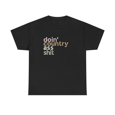 Wallen Doin' Country Ass Sh*t Stacked Tee - Sunlit Funlit Country Music Tees